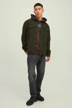 Jack & Jones Sobrecamisa Bolsos Verde Outlet
