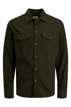 Jack & Jones Sobrecamisa Bolsos Verde Outlet