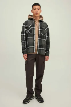 Jack & Jones Sobrecamisa Bolsos Cinza