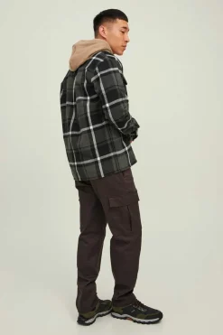 Jack & Jones Sobrecamisa Bolsos Cinza