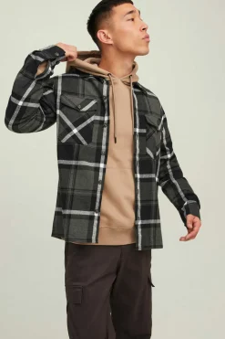 Jack & Jones Sobrecamisa Bolsos Cinza