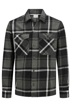 Jack & Jones Sobrecamisa Bolsos Cinza