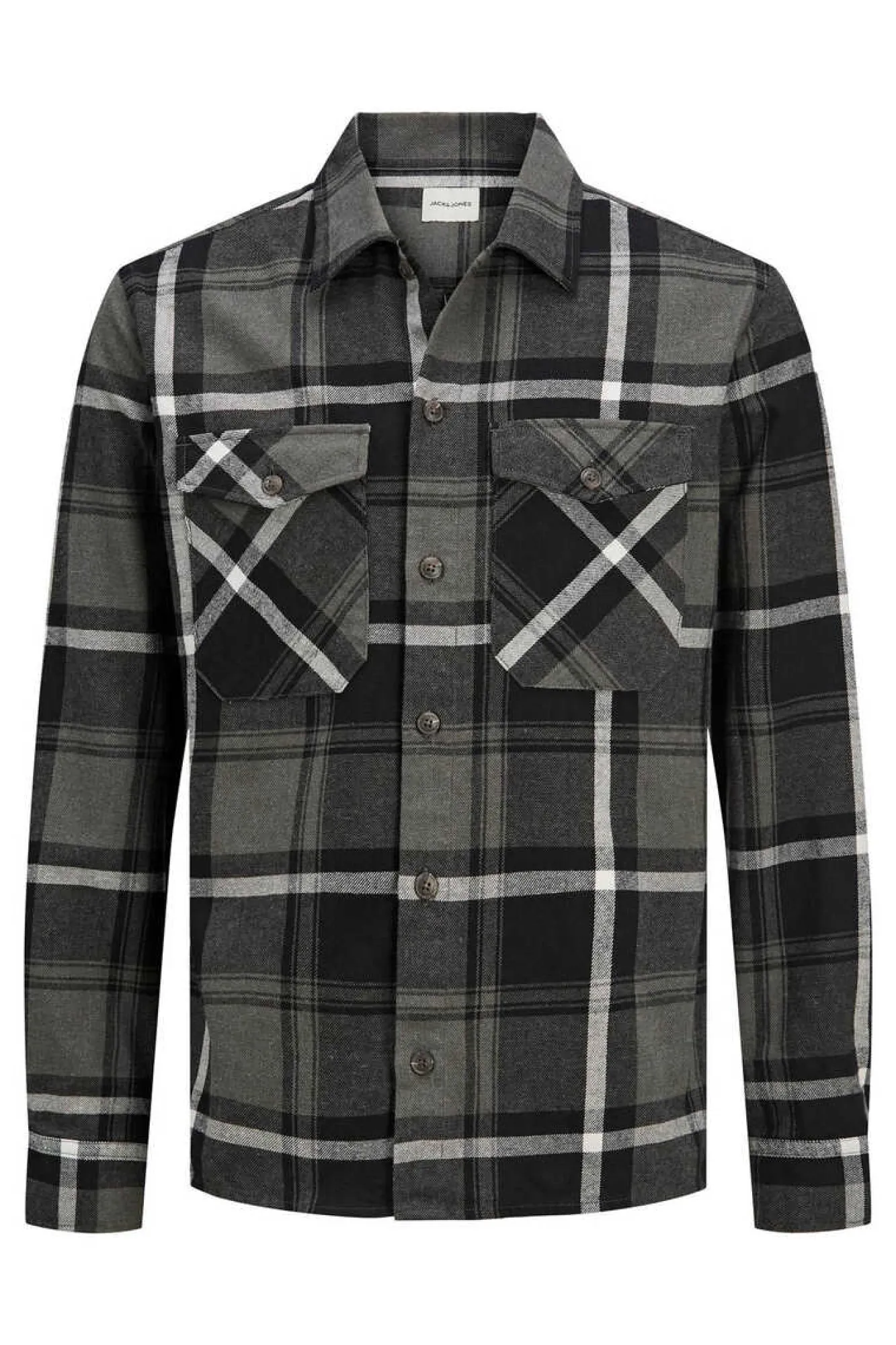 Jack & Jones Sobrecamisa Bolsos Cinza