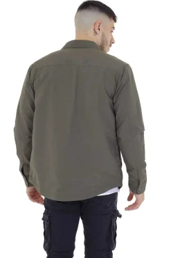 Brave Soul Sobrecamisa Com Bolsos Caqui Escuro Best