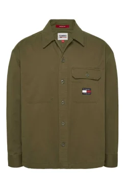 Tommy Jeans Sobrecamisa De Homem . Oleo Clearance