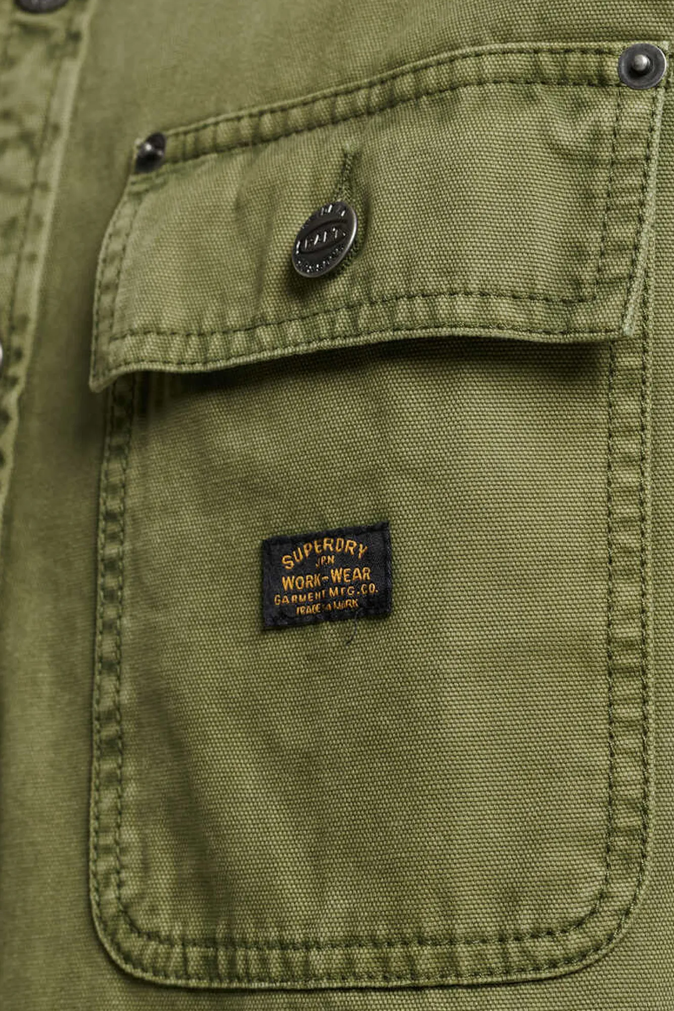 Superdry Sobrecamisa De Lona Cinza Hot