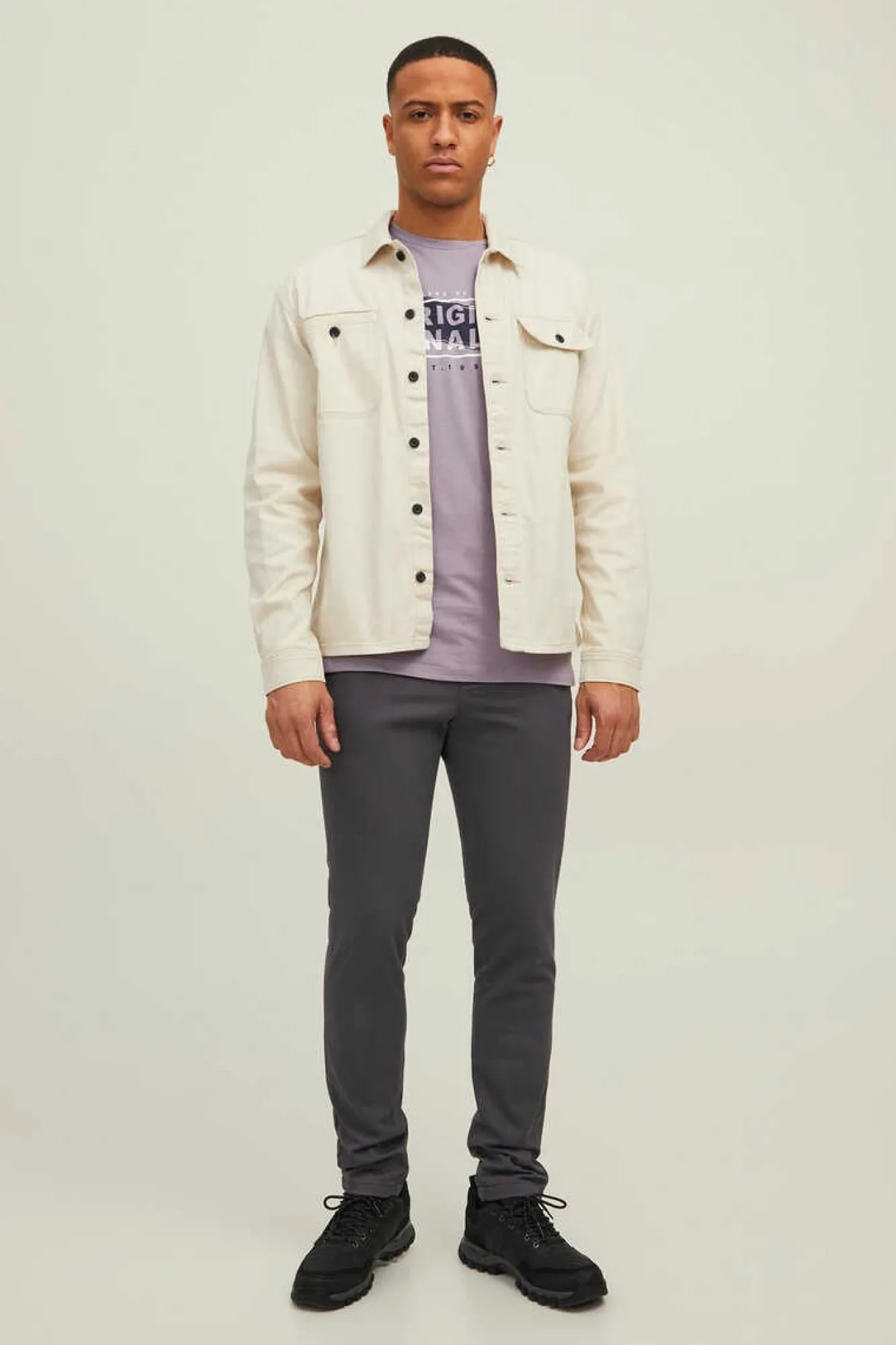 Jack & Jones Sobrecamisa Informal Cinza Online