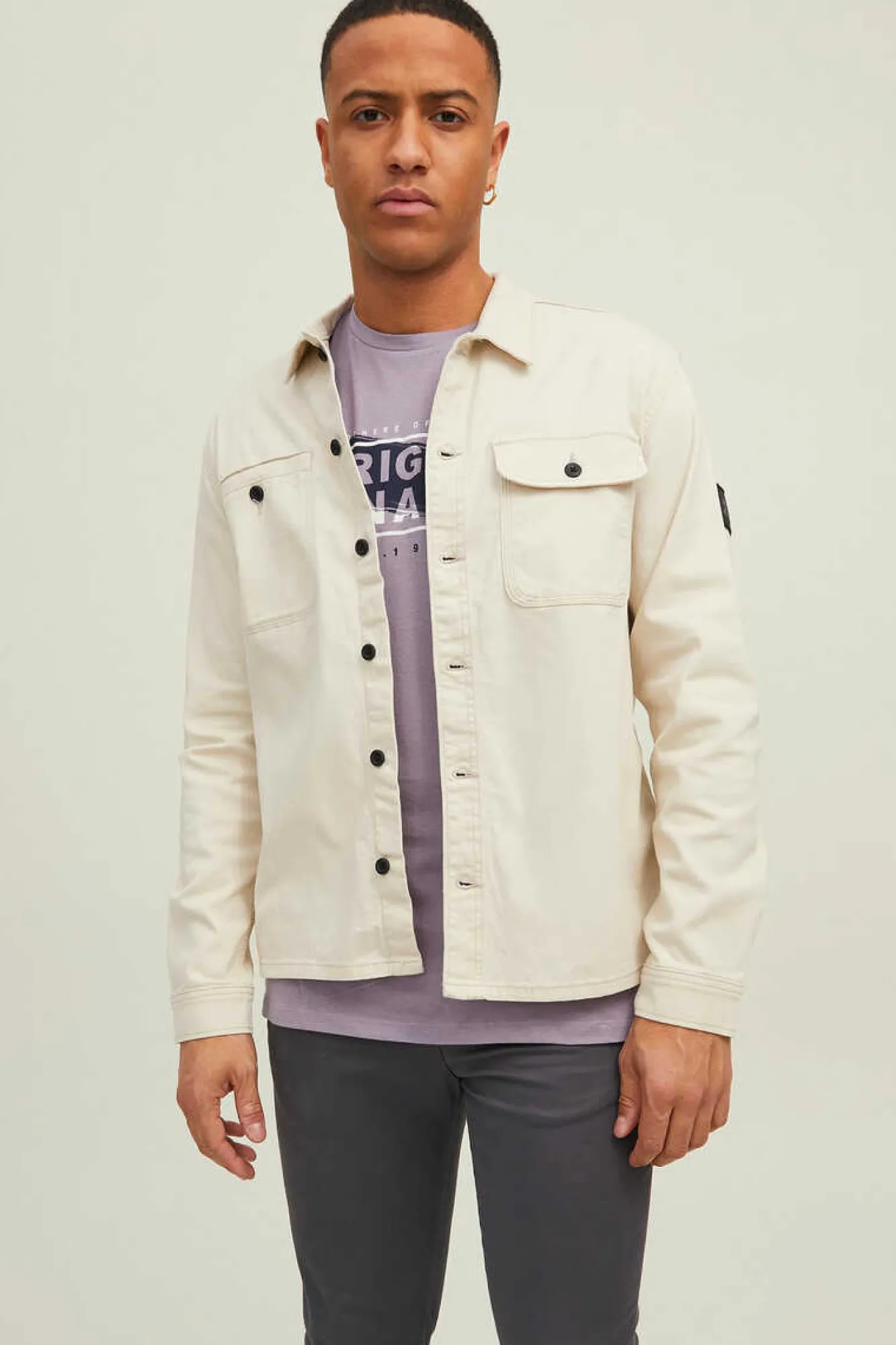 Jack & Jones Sobrecamisa Informal Cinza Online