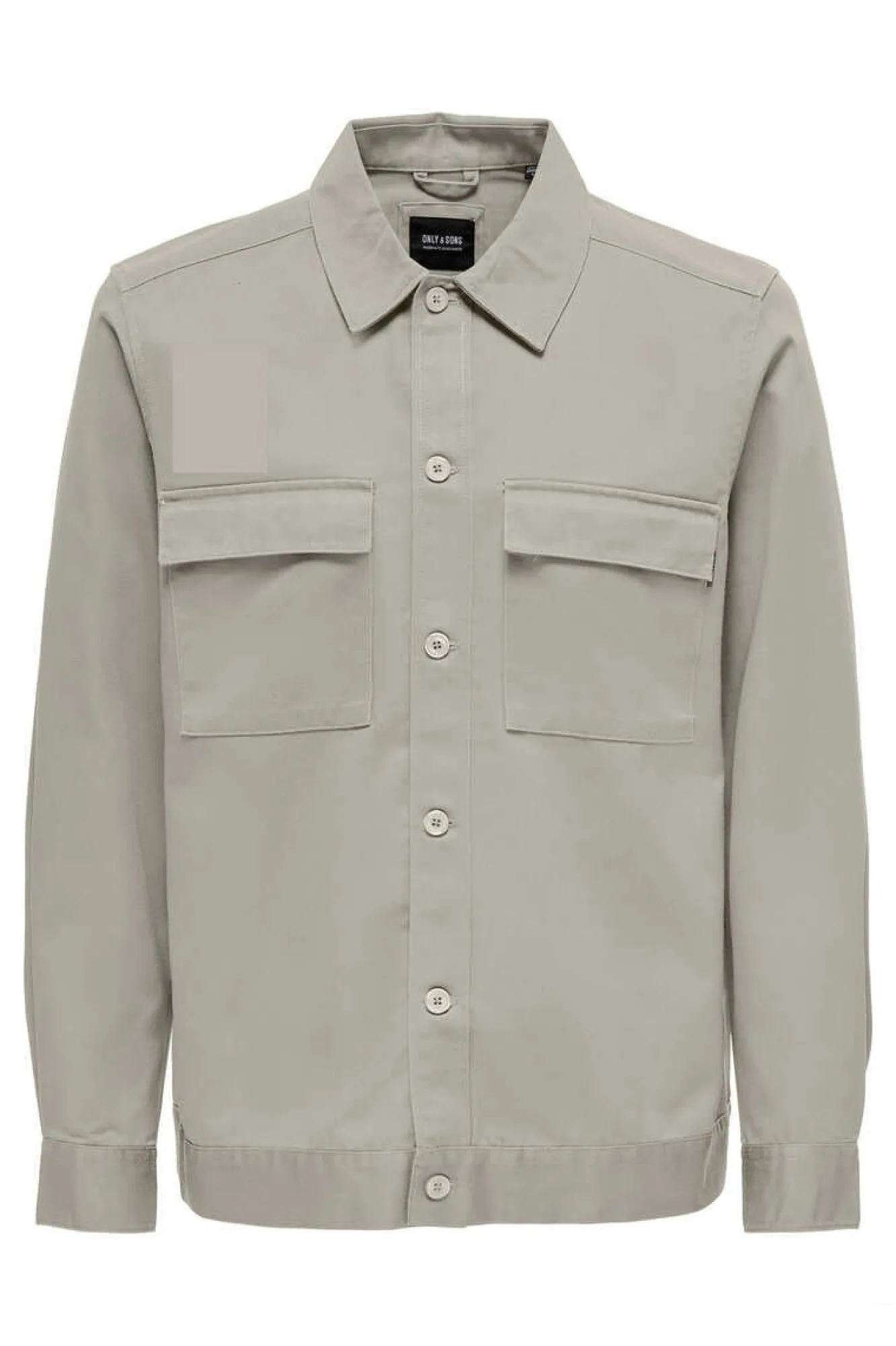 Only & Sons Sobrecamisa Lisa Cinza