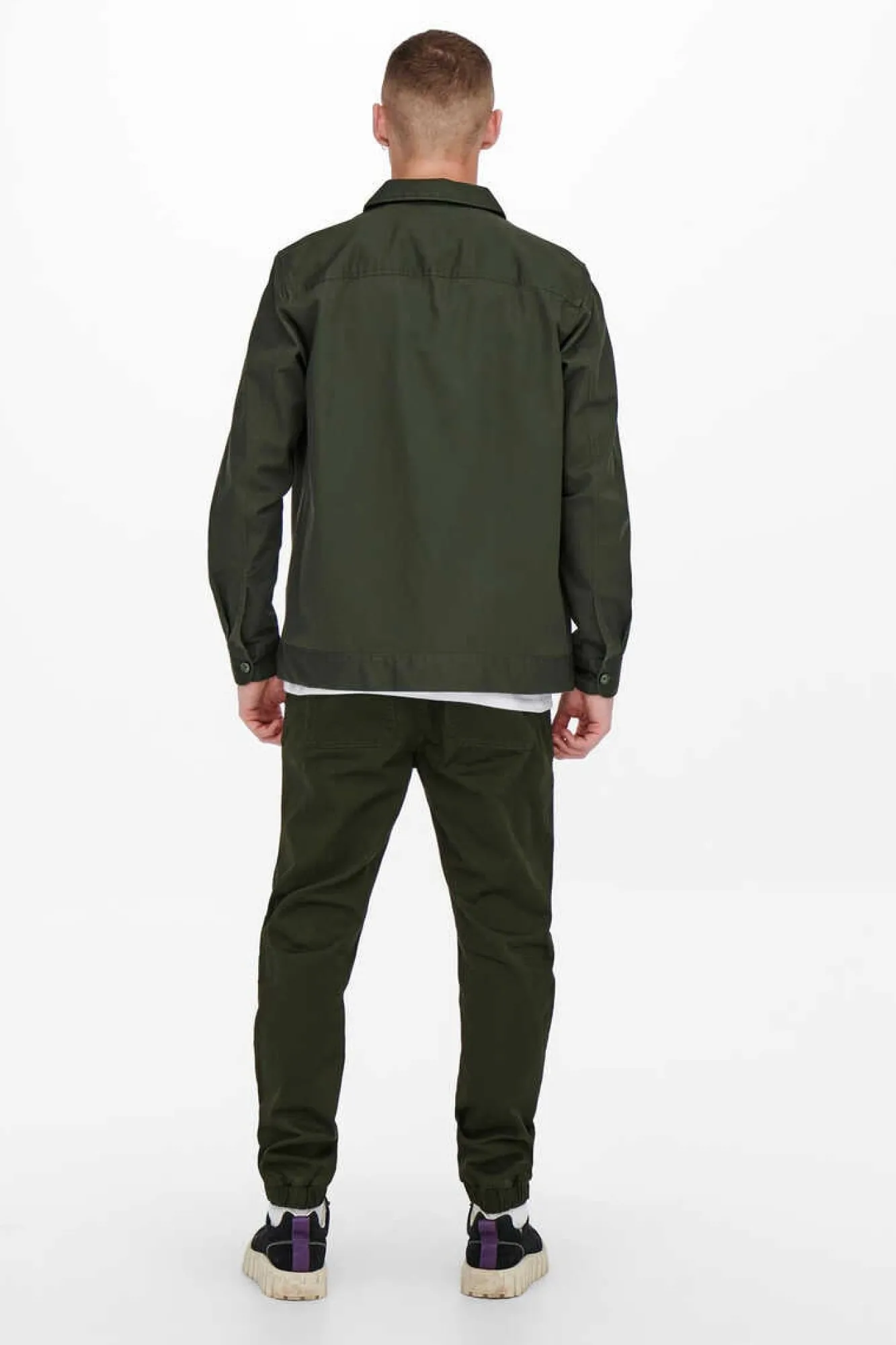 Only & Sons Sobrecamisa Lisa Verde Best