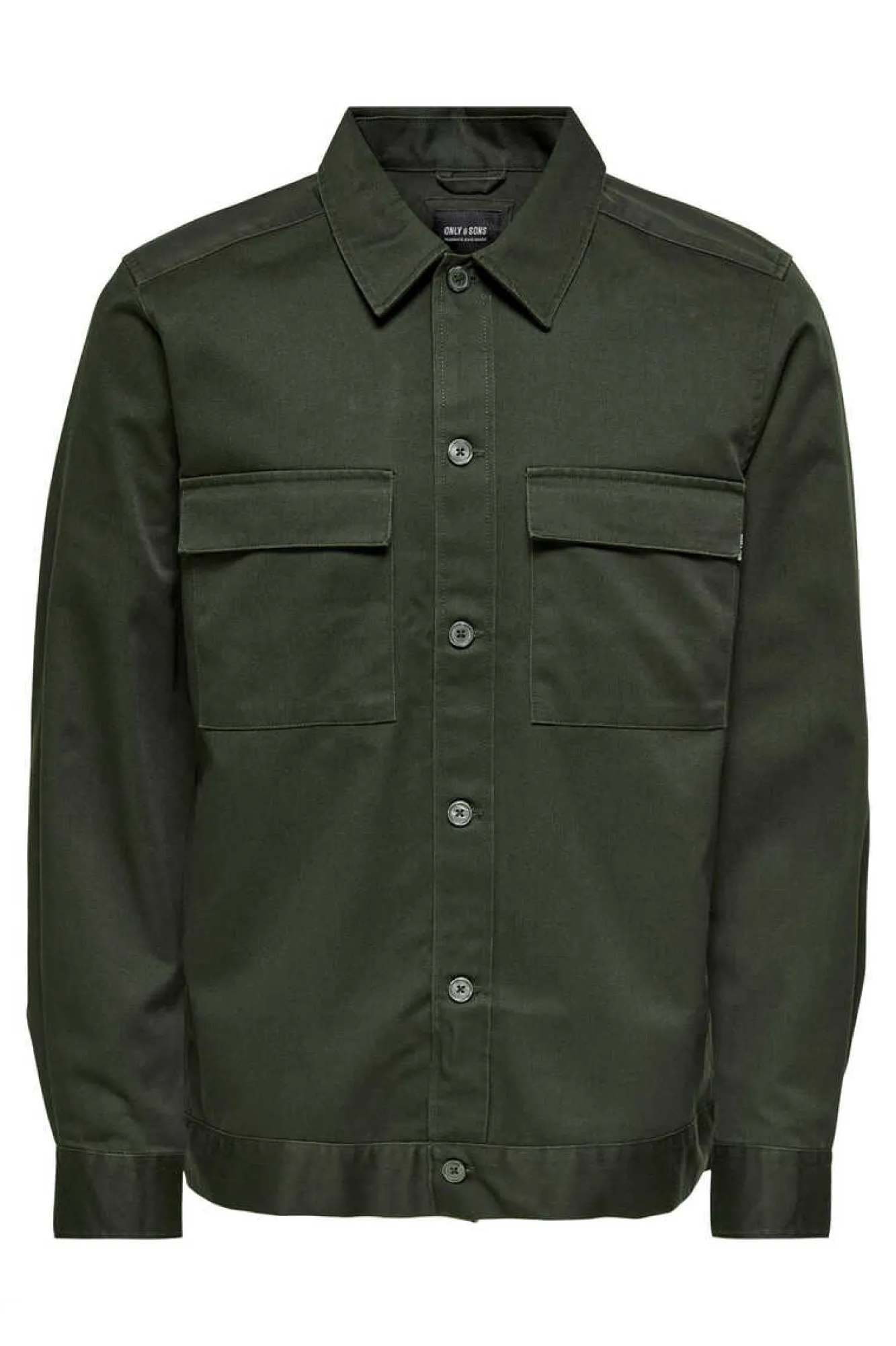 Only & Sons Sobrecamisa Lisa Verde Best