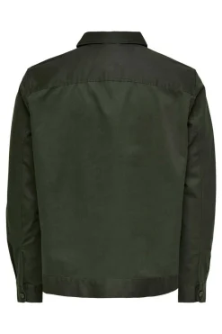 Only & Sons Sobrecamisa Lisa Verde Best