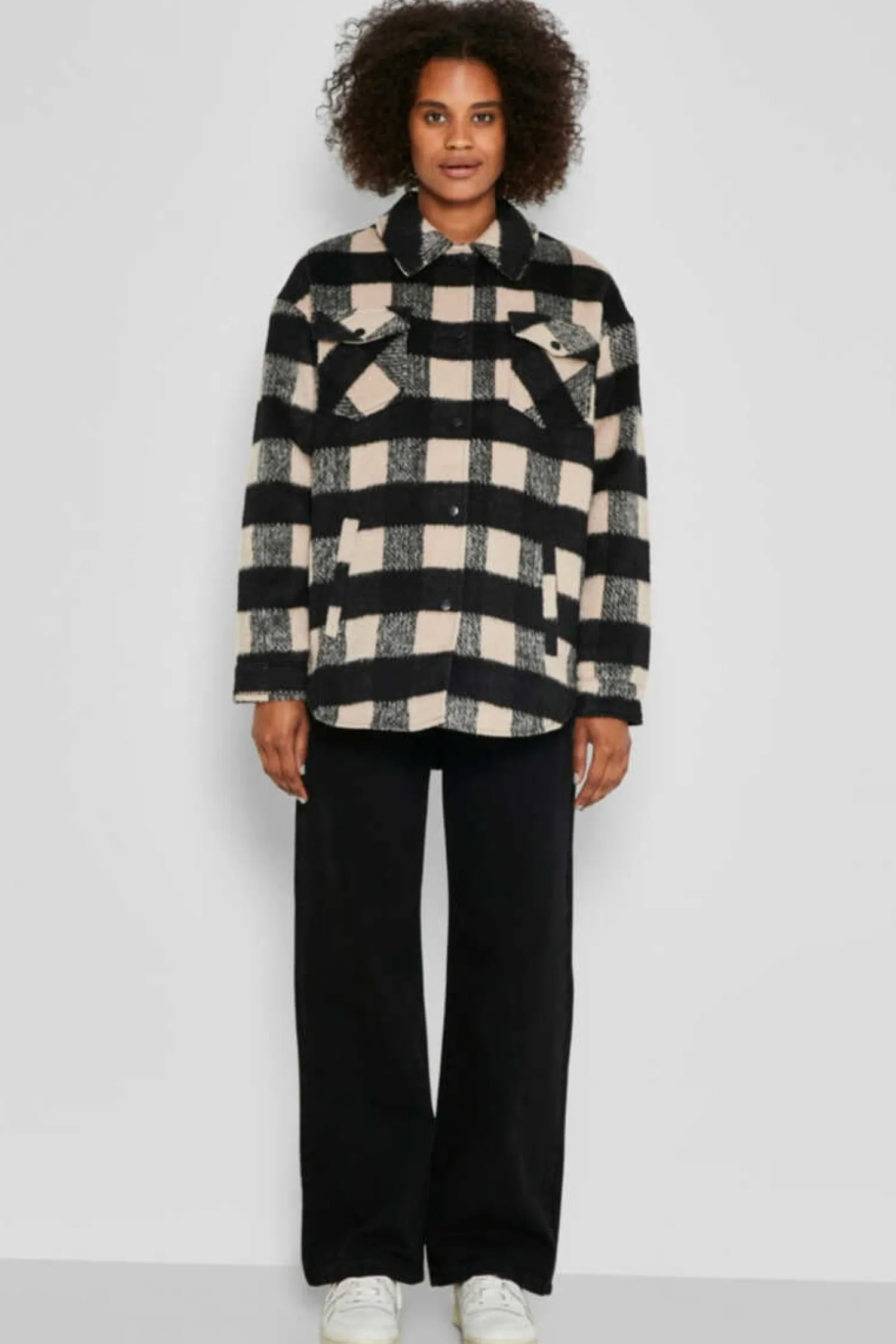 Noisy May Camisas E Blusas-Sobrecamisa Xadrez