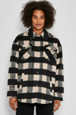 Noisy May Camisas E Blusas-Sobrecamisa Xadrez