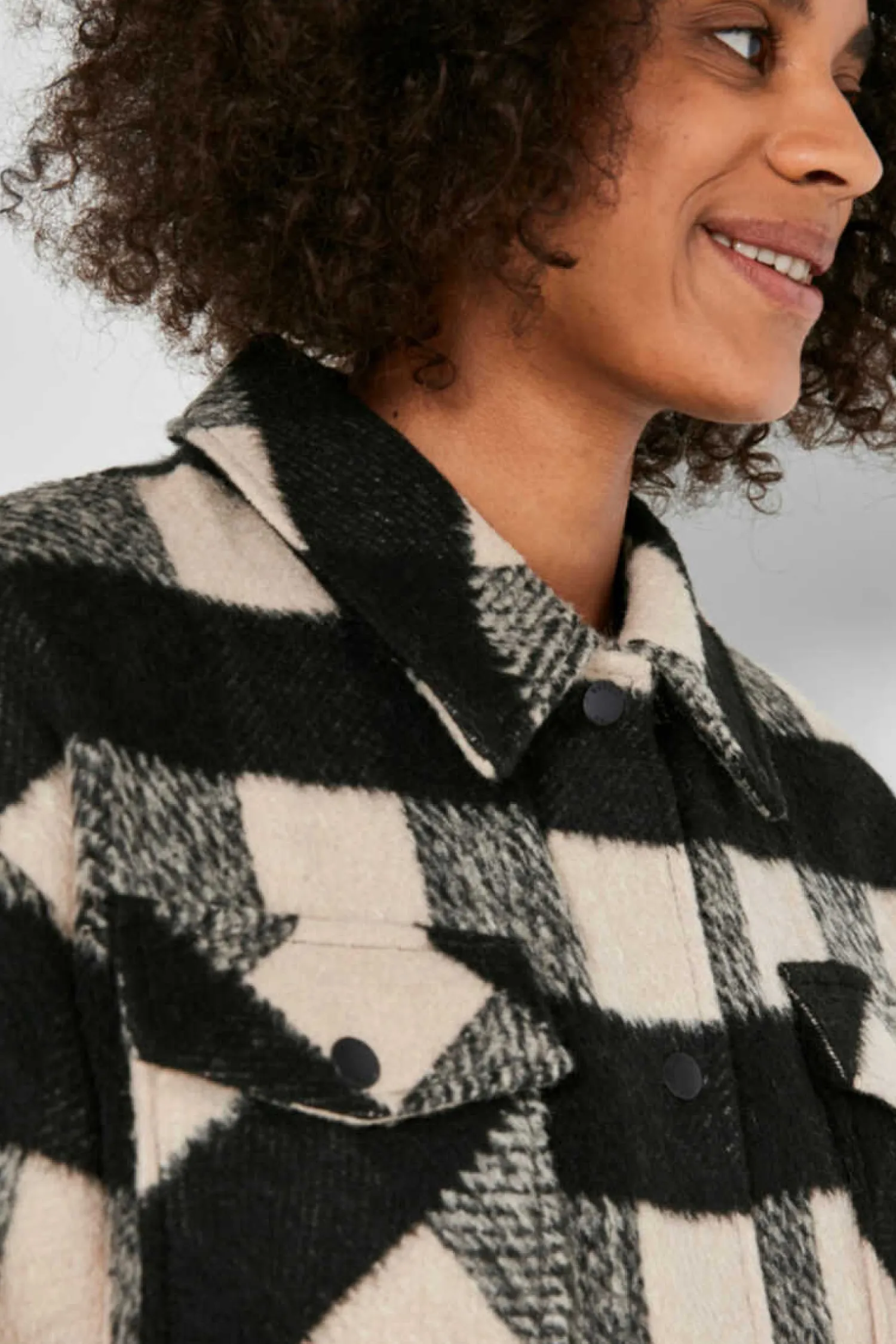 Noisy May Camisas E Blusas-Sobrecamisa Xadrez