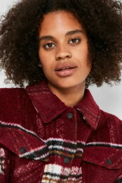 Noisy May Camisas E Blusas-Sobrecamisa Xadrez