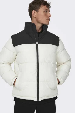 Only & Sons Sobretudo Acolchoado Branco Outlet