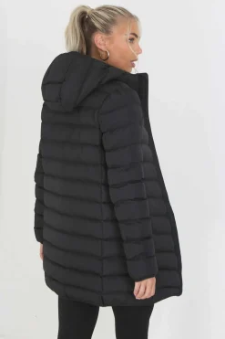 Brave Soul Sobretudos E Parkas-Sobretudo Acolchoado Com Capuz