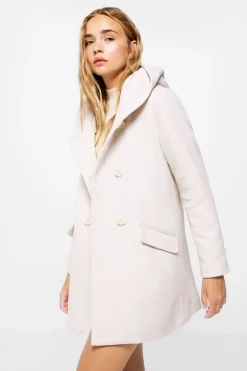 Springfield Sobretudos E Parkas-Sobretudo Capuz Dupla Abotoadura