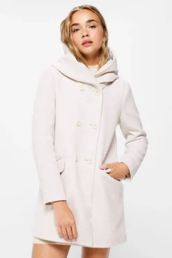 Springfield Sobretudos E Parkas-Sobretudo Capuz Dupla Abotoadura