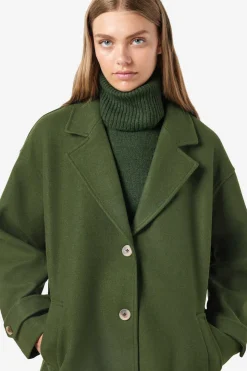 Noisy May Sobretudos E Parkas-Sobretudo Com Botoes Dianteiros