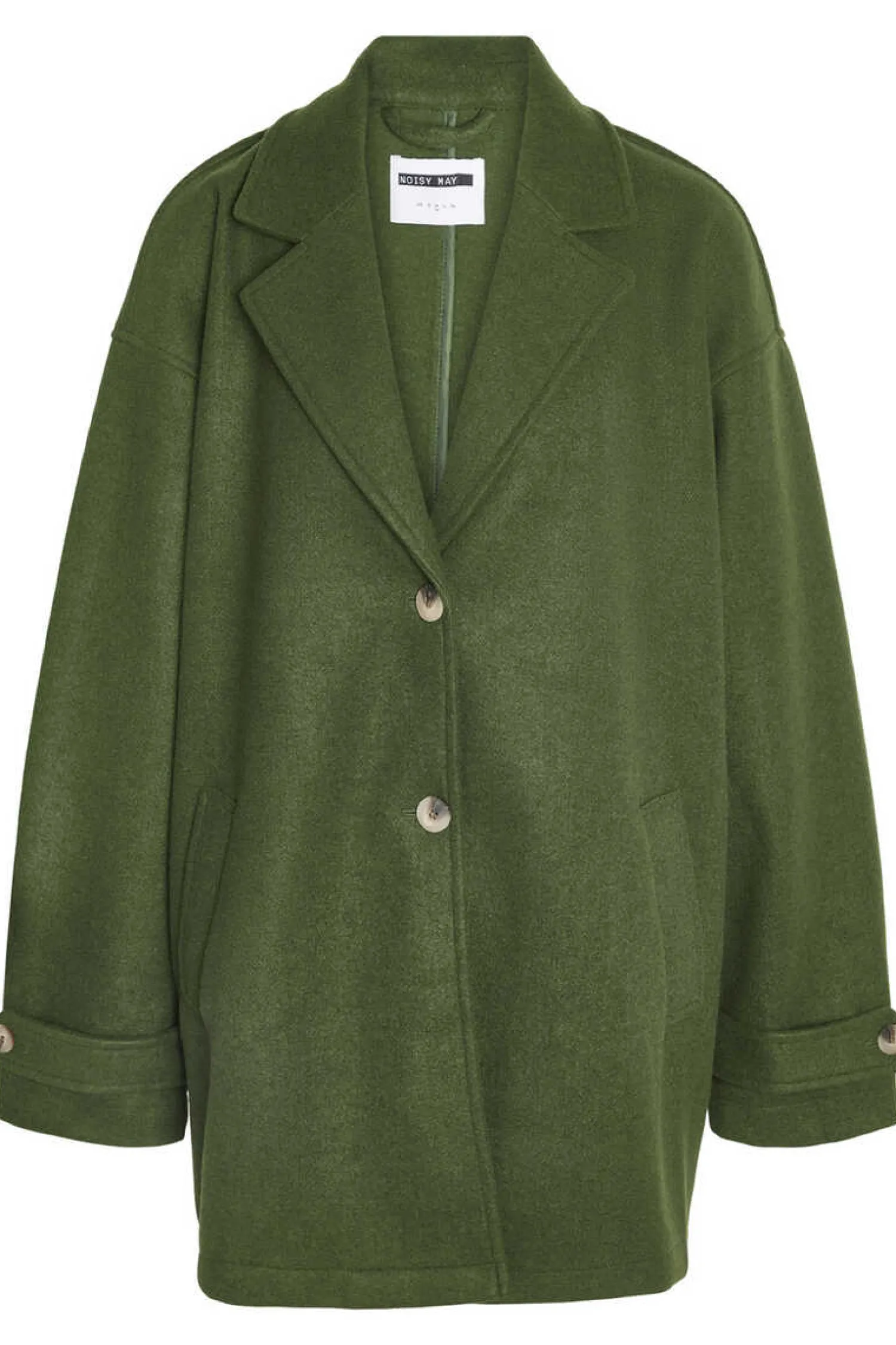 Noisy May Sobretudos E Parkas-Sobretudo Com Botoes Dianteiros