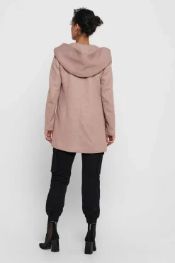 Only Sobretudos E Parkas-Sobretudo Com Capuz E Fecho-Eclair