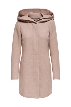 Only Sobretudos E Parkas-Sobretudo Com Capuz E Fecho-Eclair