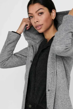 Only Sobretudos E Parkas-Sobretudo Com Capuz E Fecho-Eclair