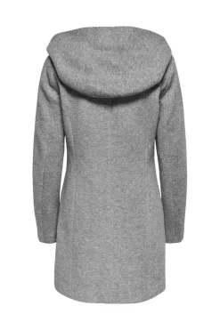 Only Sobretudos E Parkas-Sobretudo Com Capuz E Fecho-Eclair