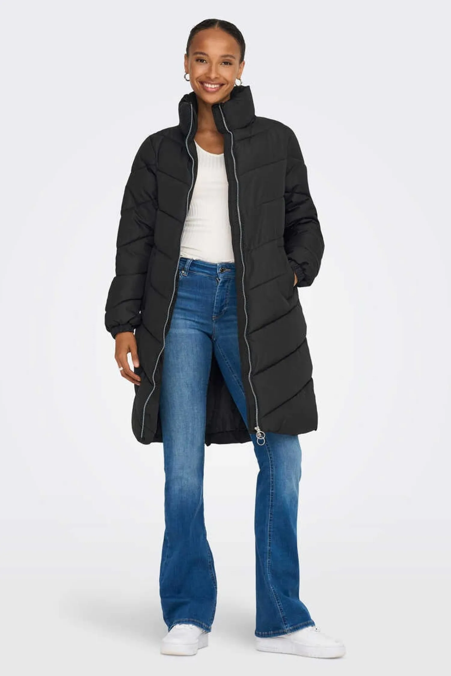 JDY Sobretudos E Parkas-Sobretudo Comprido Acolchoado