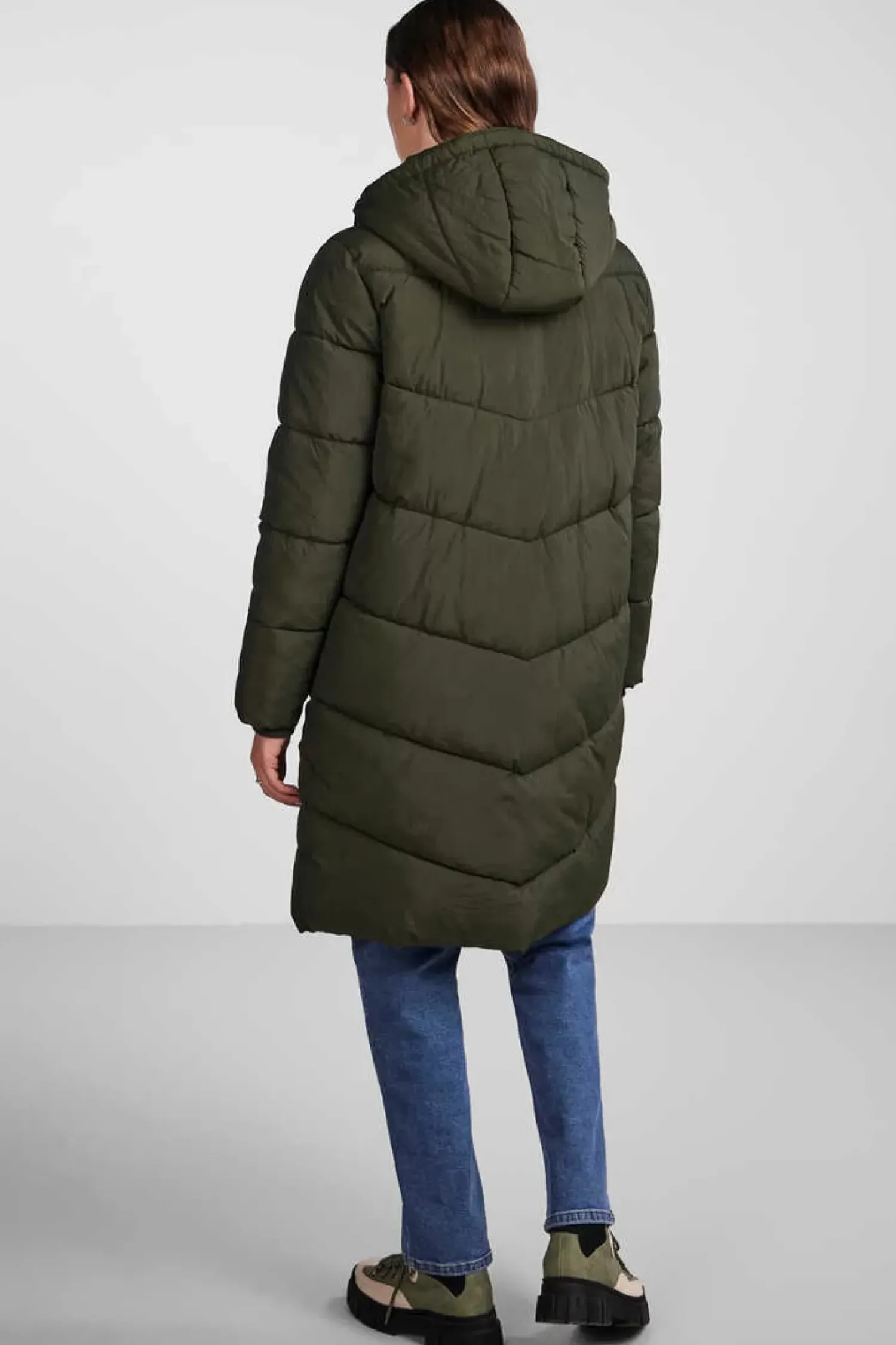 Pieces Sobretudos E Parkas-Sobretudo Comprido Acolchoado