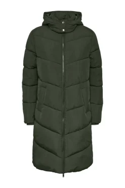 Pieces Sobretudos E Parkas-Sobretudo Comprido Acolchoado