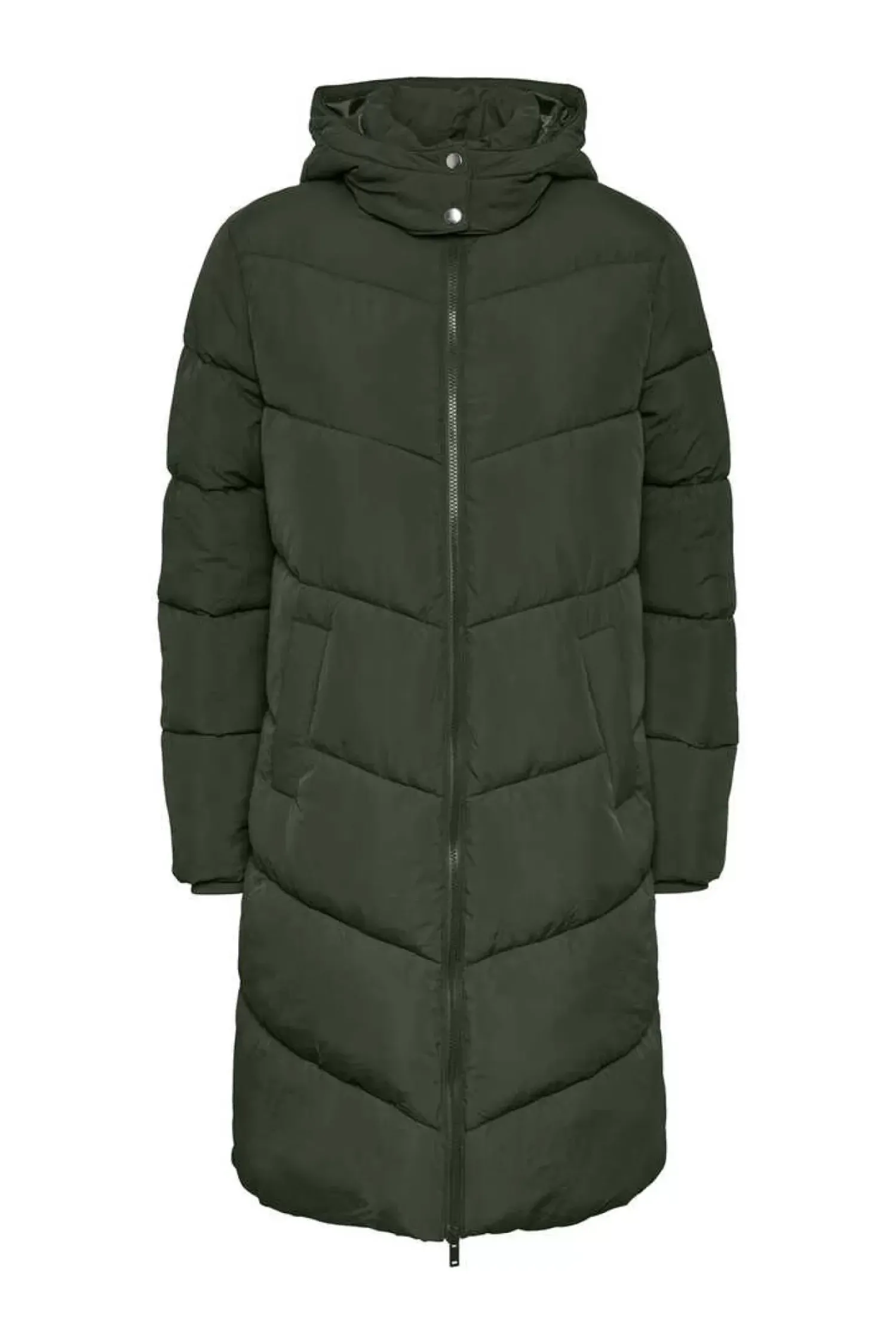 Pieces Sobretudos E Parkas-Sobretudo Comprido Acolchoado