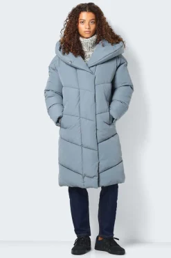 Noisy May Sobretudos E Parkas-Sobretudo Comprido Acolchoado