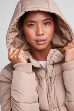 Pieces Sobretudos E Parkas-Sobretudo Comprido Acolchoado