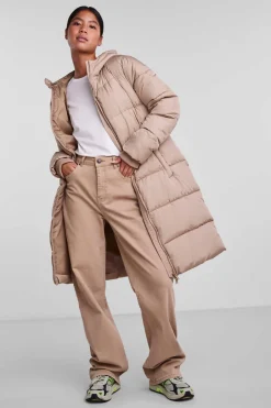 Pieces Sobretudos E Parkas-Sobretudo Comprido Acolchoado