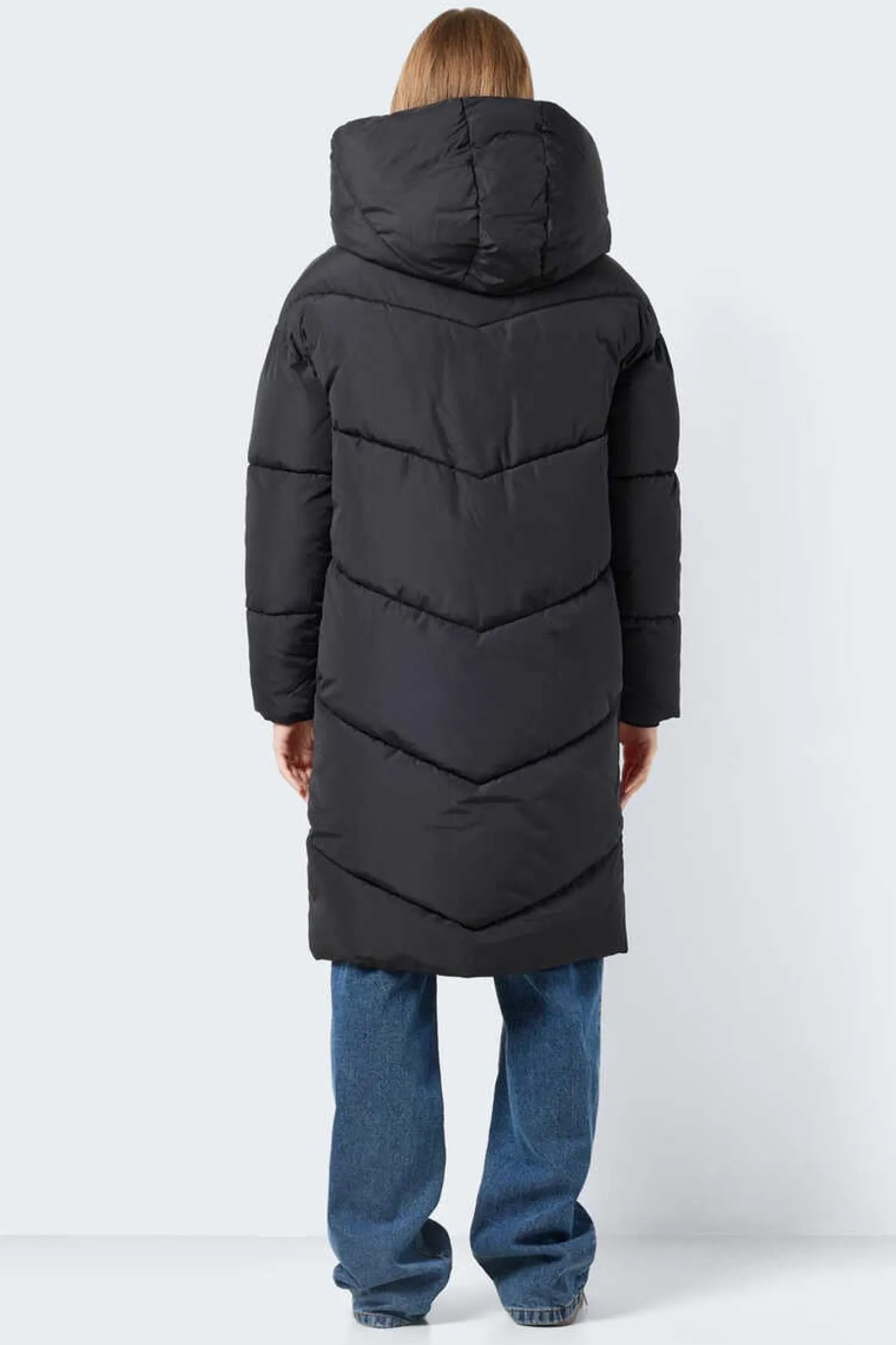 Noisy May Sobretudos E Parkas-Sobretudo Comprido Acolchoado