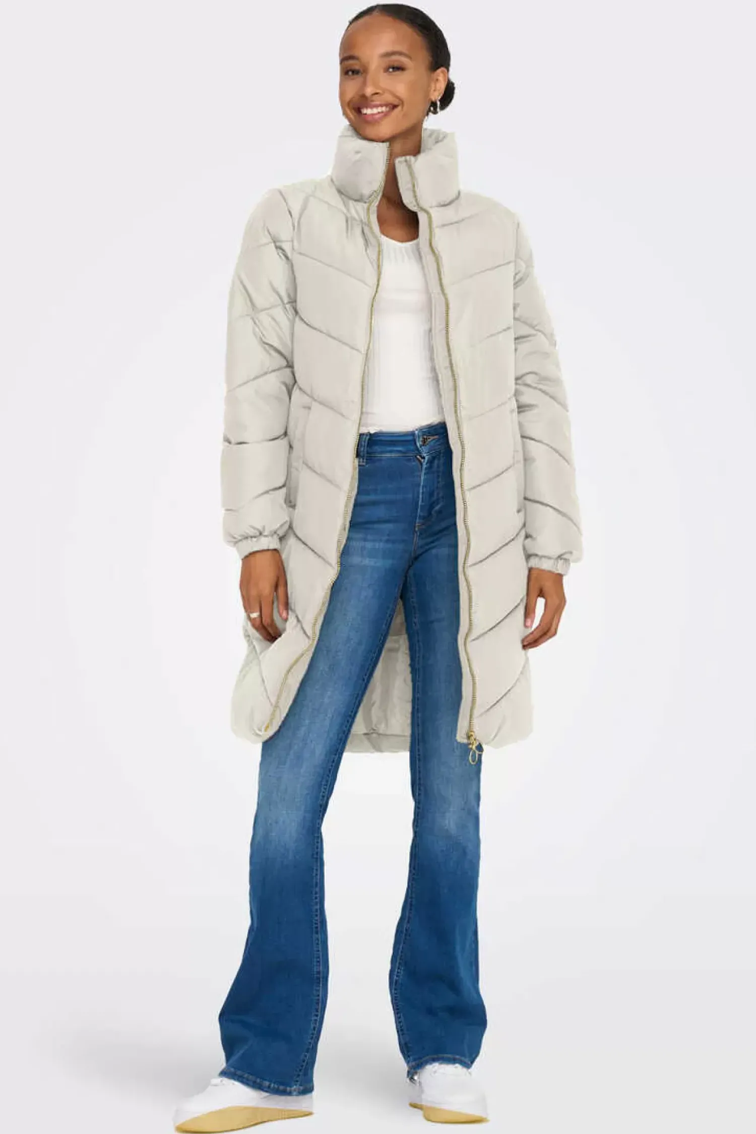 JDY Sobretudos E Parkas-Sobretudo Comprido Acolchoado