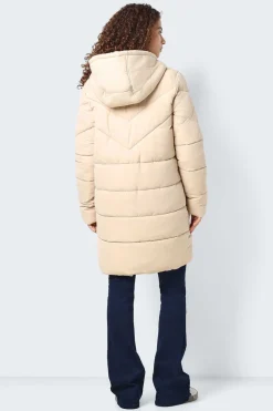 Noisy May Sobretudos E Parkas-Sobretudo Comprido Acolchoado