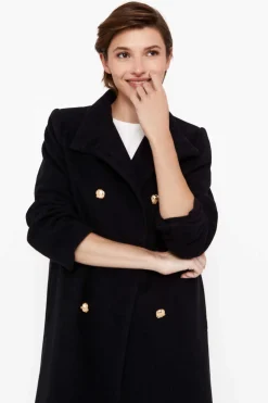 Cortefiel Sobretudos E Parkas-Sobretudo Comprido Militar