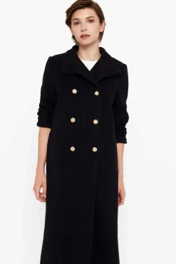 Cortefiel Sobretudos E Parkas-Sobretudo Comprido Militar