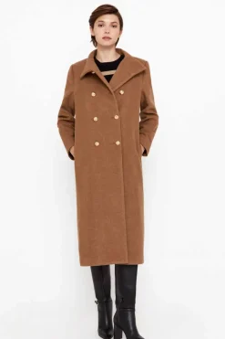 Cortefiel Sobretudos E Parkas-Sobretudo Comprido Militar