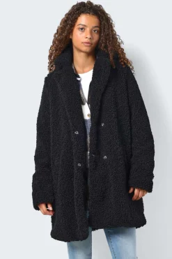 Noisy May Sobretudos E Parkas-Sobretudo Comprido Teddy