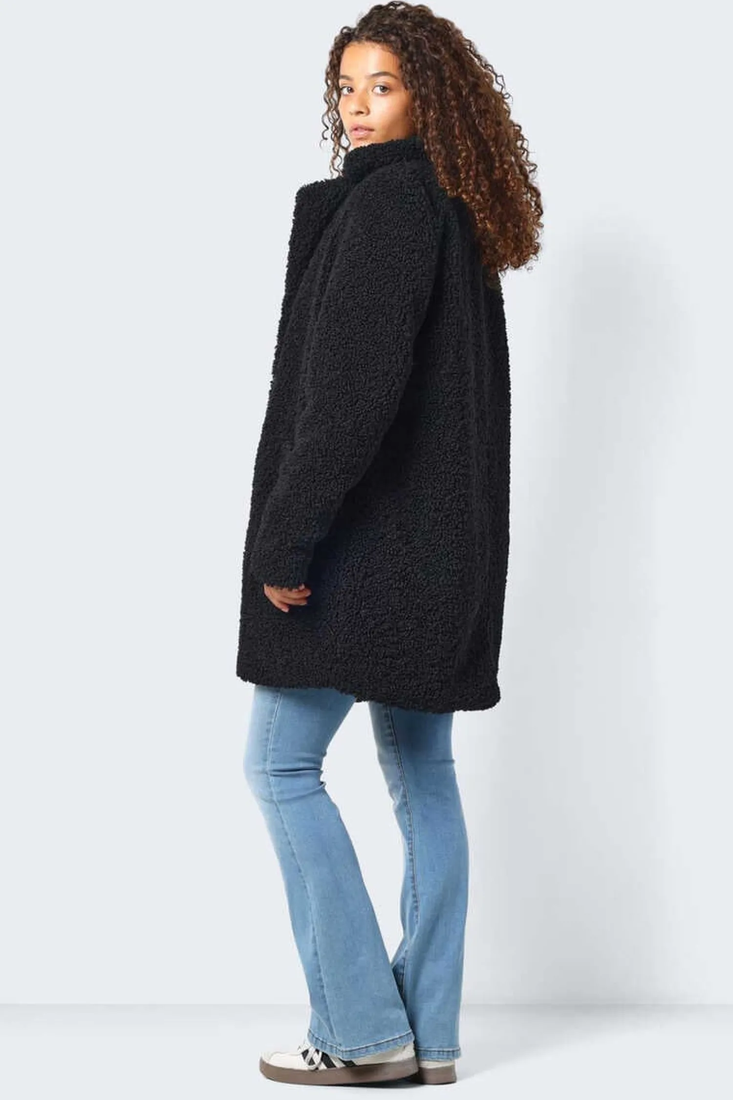 Noisy May Sobretudos E Parkas-Sobretudo Comprido Teddy