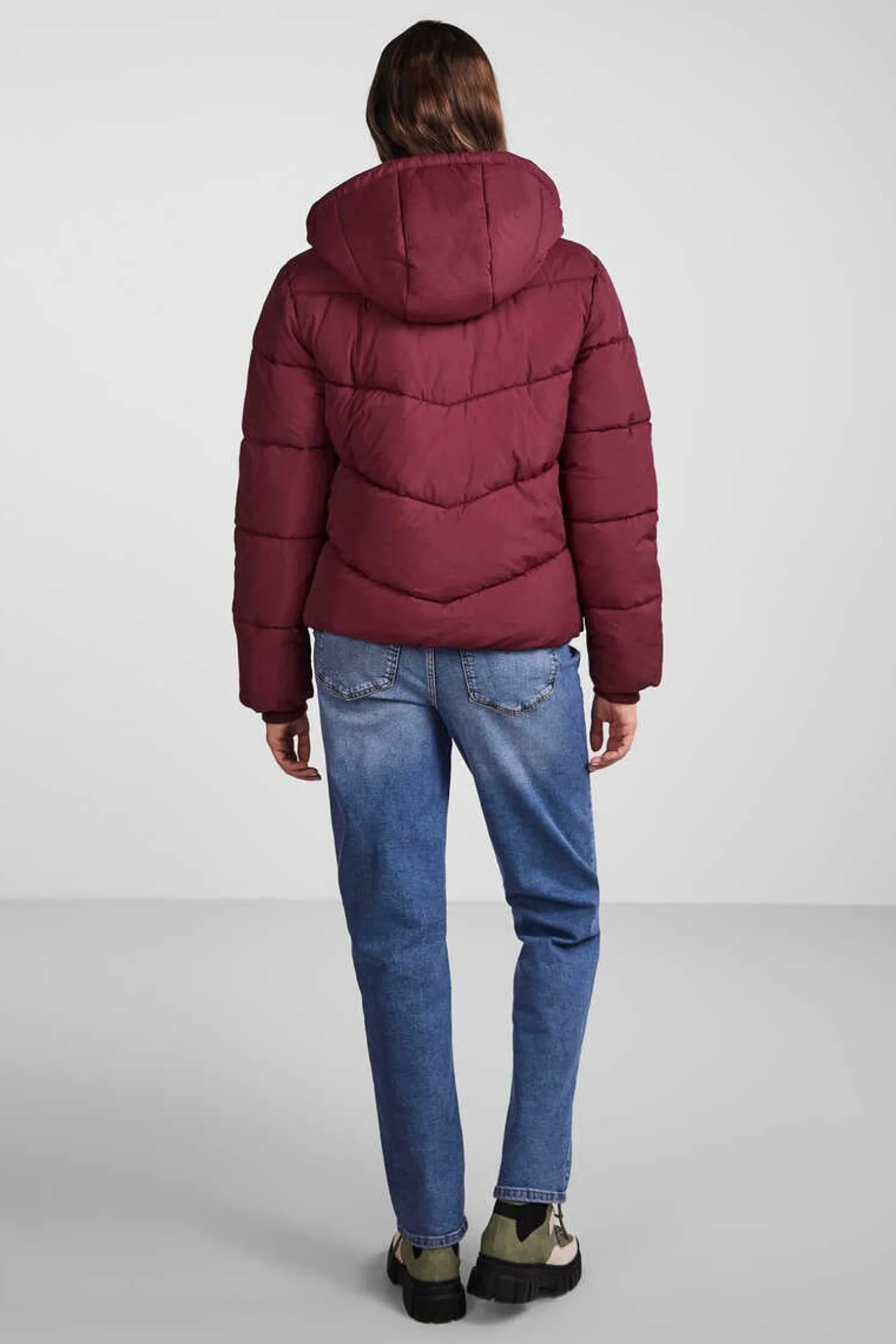 Pieces Sobretudos E Parkas-Sobretudo Curto Acolchoado