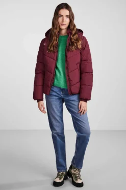 Pieces Sobretudos E Parkas-Sobretudo Curto Acolchoado