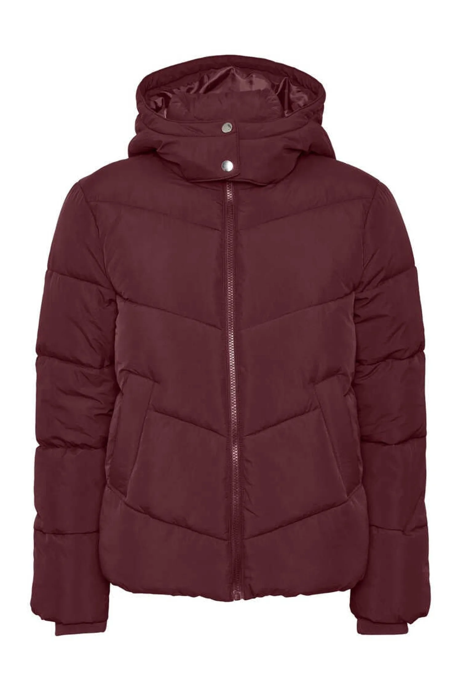 Pieces Sobretudos E Parkas-Sobretudo Curto Acolchoado