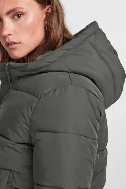 Pieces Sobretudos E Parkas-Sobretudo Curto Acolchoado