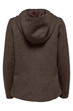 Only Blusoes E Casacos-Sobretudo Curto Com Capuz